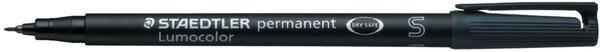 Folienstift Lumocolor®, Strichstärke S - 0,4 mm, permanent/wasserfest, nachfüllbar, schwarz