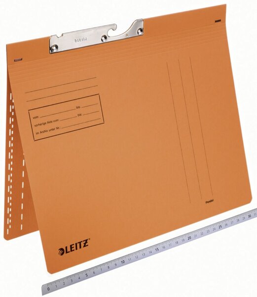 Pendelhefter DIN A4, orange, kfm. Heftung, Karton: 320g/qm