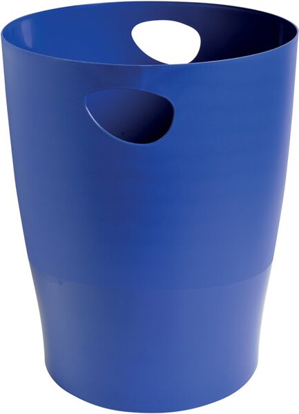 Papierkorb ECOBIN Bee Blue, marineblau, 15 Liter, mit Griffen