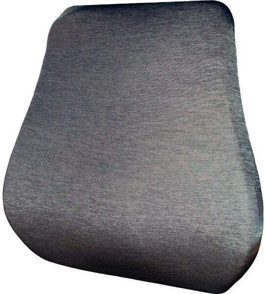 Lendenstützkissen mit Luftkissen und Feststellbändern, Memory-Foam, 45 x 42 x 15 cm, Bezug waschbar