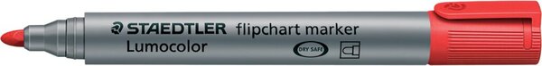 Flipchartmarker Lumocolor, Rundspitze, Strichstärke 2 mm, rot