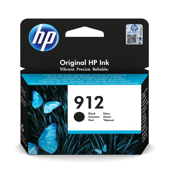 Tintenpatrone 912, für HP Drucker, ca. 300 Seiten, schwarz