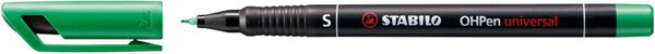 Folienstift OHPen universal, Strichstärke S - 0,4 mm, permanent/wasserfest, nachfüllbar, grün