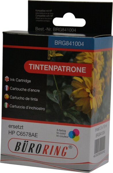 Tintenpatrone, ersetzt HP C6578AE, 3-farbig, 3 x ca. 705 Seiten, C/M/Y