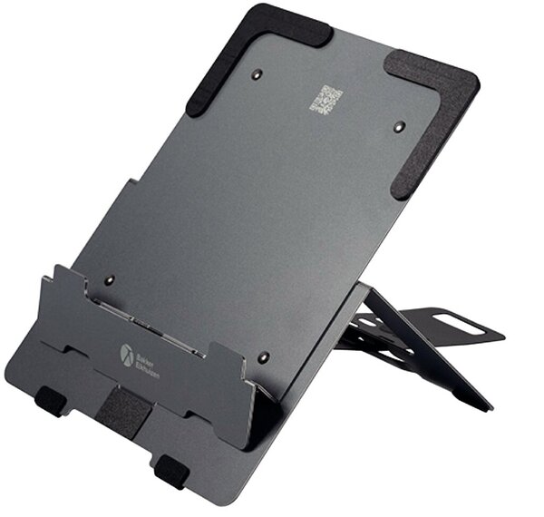 Laptophalter FlexTop 170 für Laptops bis 16", faltbar und mobil, dunkelgrau