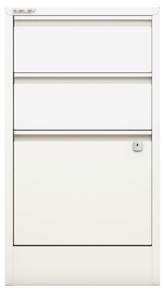 Hängeregistraturschrank Home Filer, 2 Hängeregistratur- / 1 Universal-Schubladen, abschließbar, (HxBxT): 672 x 413 x 400 mm, verkehrsweiß