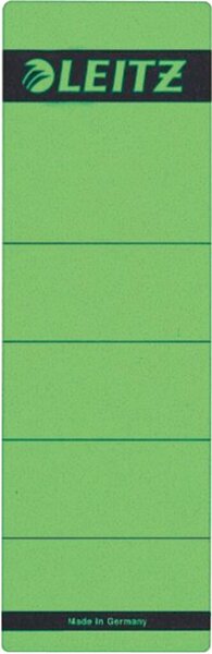 Rückenschild, selbstklebend, kurz/breit, 192 x 61,5 mm, grün, 10 Stück