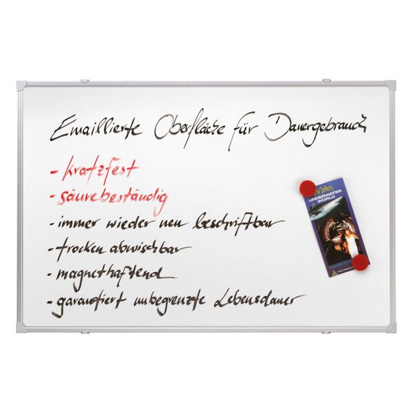 Whiteboard X-tra!Line, 60 x 90 cm, emalliert, magnethaftend, kratzfest, Ablageleiste