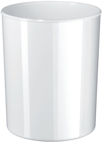 Papierkorb i-LINE, weiß, 13 Liter, hochglänzend