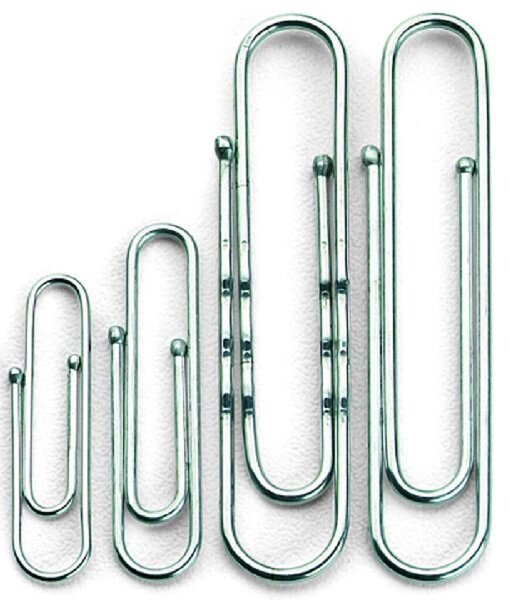 Briefklammer Norica, 24 mm, Kugelenden, verzinkt, 100 Stück