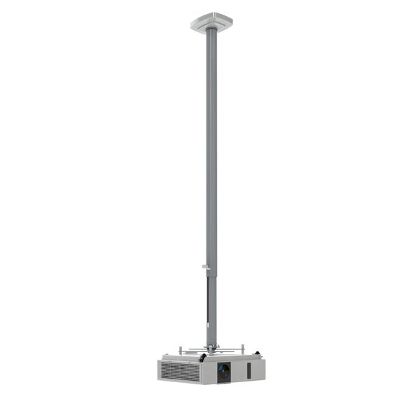 Comfort² 150, Deckenhalterung für Projektoren, Abstand Projektor / Decke stufenlos von 105 - 150 cm, silber