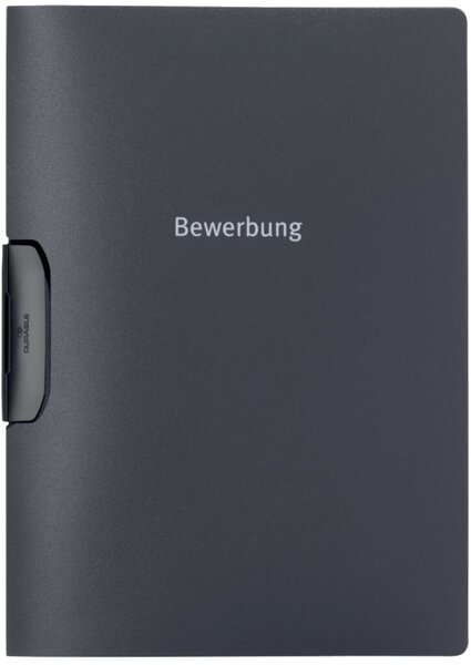 Bewerbungsmappe DURASWING job, Aufdruck "BEWERBUNG" für DIN A4, 219 x 305 mm, anthrazit