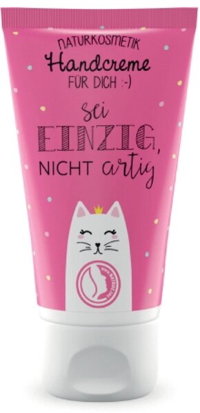 Handcreme 30ml, Sheabutter, Lemon-Papaya Duft, Motiv Katze