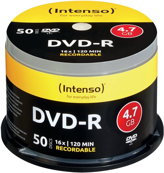 Rohling DVD-R, 4,7 GB, 16x, 50er Spindel