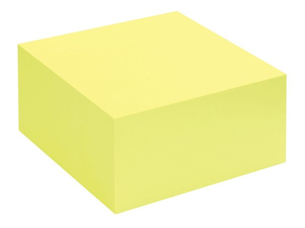 Haftnotiz-Würfel, 75 x 75 mm, Brillant gelb, 400 Blatt, Kartonverpackung, FSC®-zertifiziert