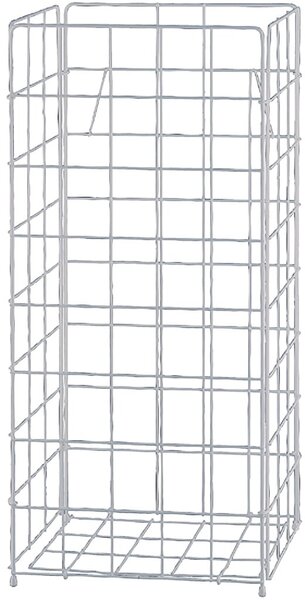 Gitterabfallkorb, 60 Liter, kunststoffbeschichtet, weiß, (H x B x T) 720 x 330 x 250 mm