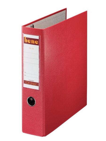 Postscheckordner für DIN A4, 7,5 cm, ohne Kantenschutz, 2 x DIN A5 abheftbar, 318 x 282 x 75 mm, rot