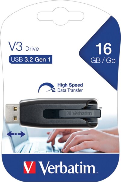 Speicherstick, USB 3.0, 16 GB, V3 grau, Ultra Speed 400x