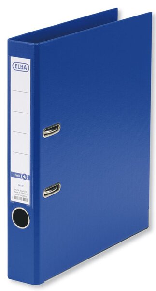 Ordner ELBA smart Pro+, DIN A4, PP, 50 mm, schmal, auswechselbares Rückenschild, blau