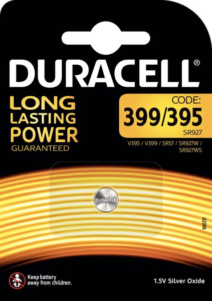 Knopfzelle, Silver Oxide, 395/399, SR57, 1.5V, Watch, 1er Blister