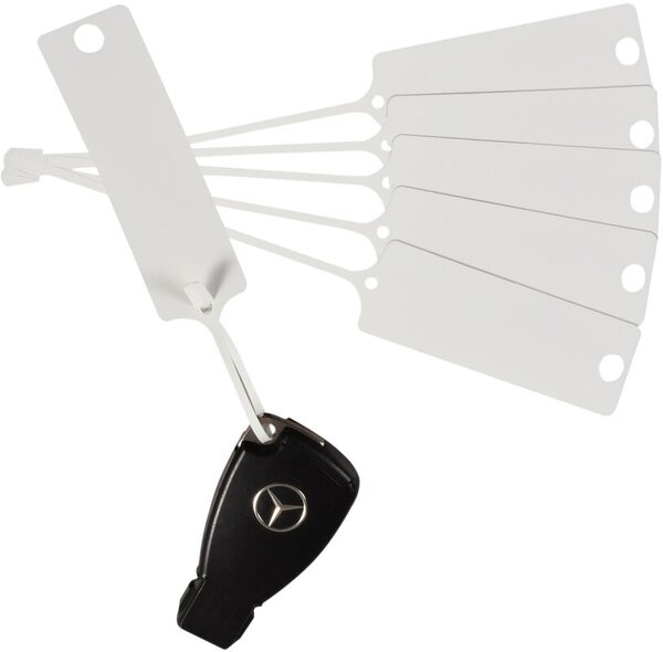 PP-Schlüsselanhänger Mini 190 x 25 mm, Schriftfeld: 65 mm x 25 mm