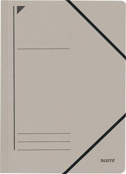 Eckspanner, DIN A4, grau, Beschriftungslinien, Fassungsvermögen: 250 Blatt, Karton: 430g/qm