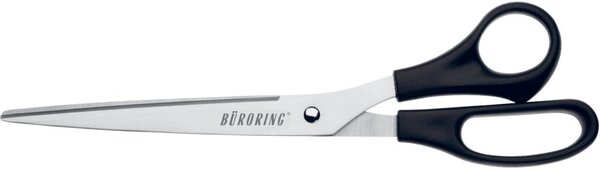 Büroschere 26 cm, Rechtshänder, Edelstahl, ergonomischer Kunststoffgriff