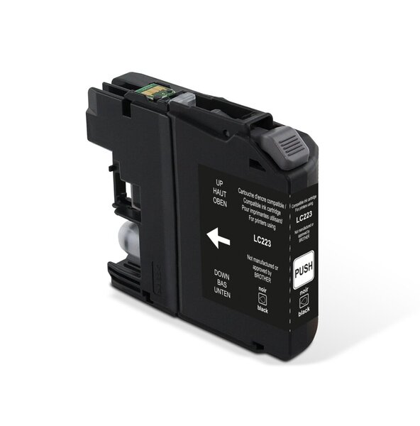 Tintenpatrone, ersetzt Brother LC-223BK, ca. 700 Seiten, schwarz