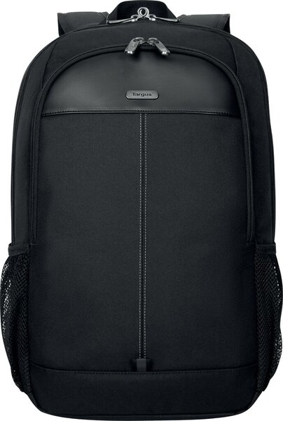 Laptop Rucksack Classic 15-16", gepolstertes Laptopfach, abschließbare Reißverschlüsse, Netztaschen für Wasserflaschen, bequemer Tragegriff, schwarz