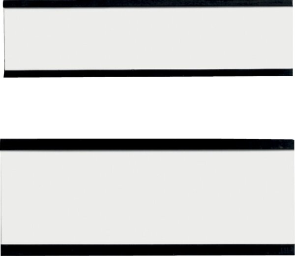 Fenstermagnet, 15 x 60 mm, magnetisch, Rand braun, 10 Stück
