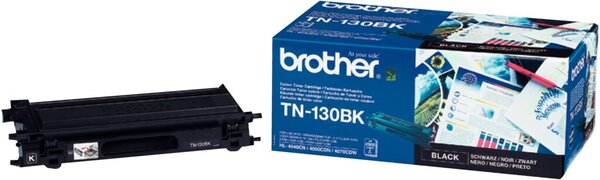 Toner TN-130BK, für Brother Farblaserdrucker, ca. 2.500 Seiten, schwarz