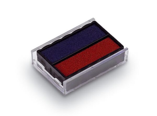 Ersatzstempelkissen für 4850, blau/rot, 2 Kissen