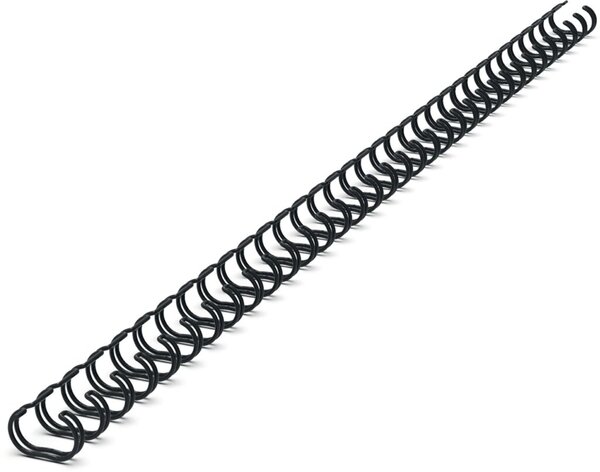 Binderücken Renz Ring Wire 3:1, 6,9 mm, für 45 Blatt, schwarz, 100 Stück
