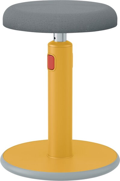 Sitz- & Stehhocker Ergo Cosy, gelb, höhenverstellbar 46 - 79 cm, Tragkraft bis 110 kg, Maße: 370 x 690 x 370 mm