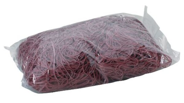 Gummibänder, 100 x 5 mm, rot, 1000 g, Beutel