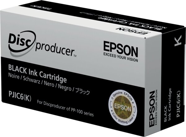 Tintenpatrone schwarz, Inhalt: 32,2 ml, für Discproducer PP-100, PP-100AP, PP-100N, PP-100N Security, PP-50