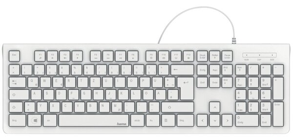 Tastatur KC-200, Basic, Kabellänge 1,5 m, weiß