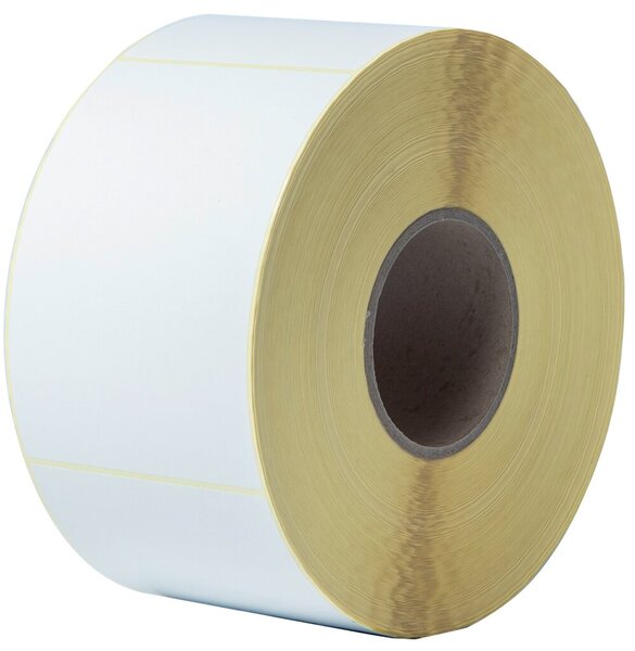 Etikettenrolle 102 x 150 mm, weiß, unbeschichtet, 1.500 Etiketten/Rolle, 4 Etiketten, für TJ-4020TN, -4021TN, -4120TN, -4121TN, -4420TN, -4422TN, -4520TN, -4522TN