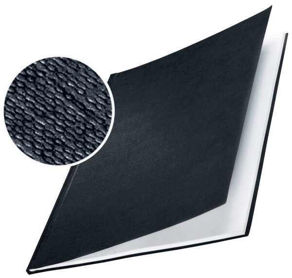 Bindemappen impressBIND Hard Cover für DIN A4, Rücken: 14 mm, in Leinenoptik, für 140 Blatt, Inhalt: 10 Stück, schwarz