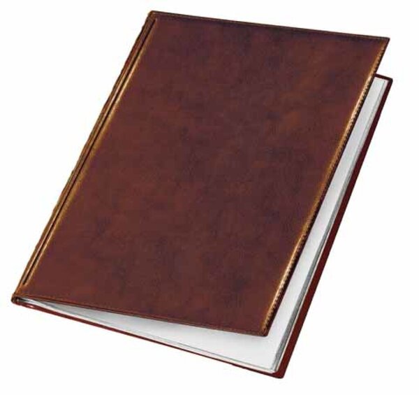 Sichtbuch Exquisit, DIN A4, 10 Hüllen, PVC-Weichfolie, braun