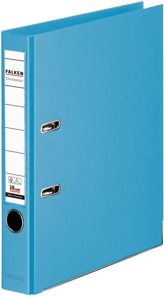 Ordner Chromocolor, DIN A4, PP, 50 mm, schmal, auswechselbares Rückenschild, hellblau
