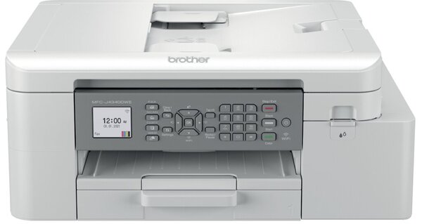 Multifunktionsgerät MFC-J4340DWE inkl. UHG, 4-in-1, bis zu 19 Seiten/Min. in Farbe und 20 Seiten/Min. in S/W, 20 Blatt ADF, 4800 x 1200 dpi, Duplexdruck, USB 2.0 Hi-Speed, 128 MB Speicher, WLAN-Schnittstelle, Display: LC-Display