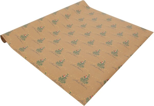Weihnachts-Geschenkpapier, Christmas with apple, mit Aufreißfaden, 5 x 0,50 m