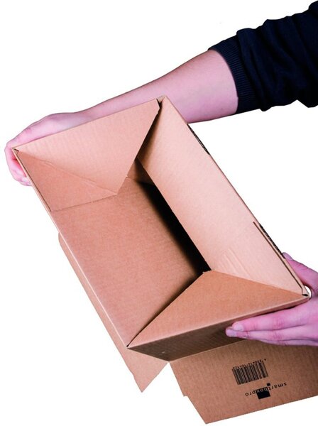 Fixkarton, DIN A3+, haftklebend, Aufreißfaden, mit Automatikboden, Innenmaß: 460 x 309 x 180-300 mm, braun, 10 Stück