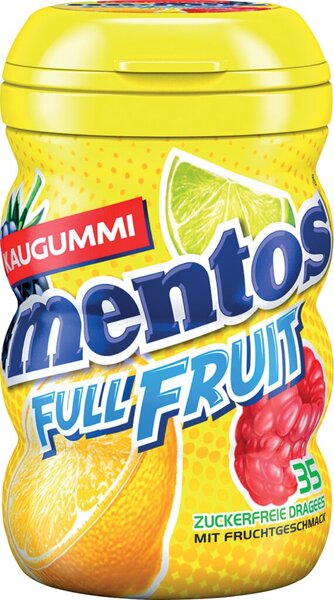 Mentos Gum, Kaugummi Full Fruit, zuckerfrei, verschiedene Sorten