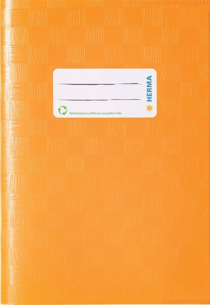 Heftschoner Folie, DIN A5 hoch, orange gedeckt, Packung à 25 Stück