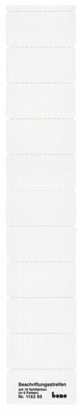 Beschriftungsschild Vetro, für Reiter 60 x 30 mm, 50 Stück, weiß