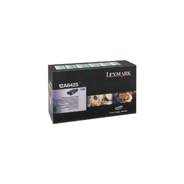 Rückgabe-Druckkassette 12A8425, für Lexmark Drucker, ca. 20.000 Seiten, schwarz