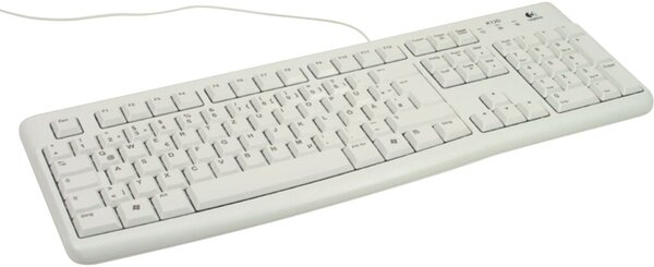 Tastatur K120, kabelgebunden USB, Business, weiß