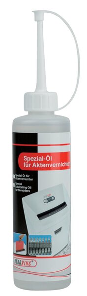 Aktenvernichter Öl, in Spenderflasche, Inhalt 250 ml